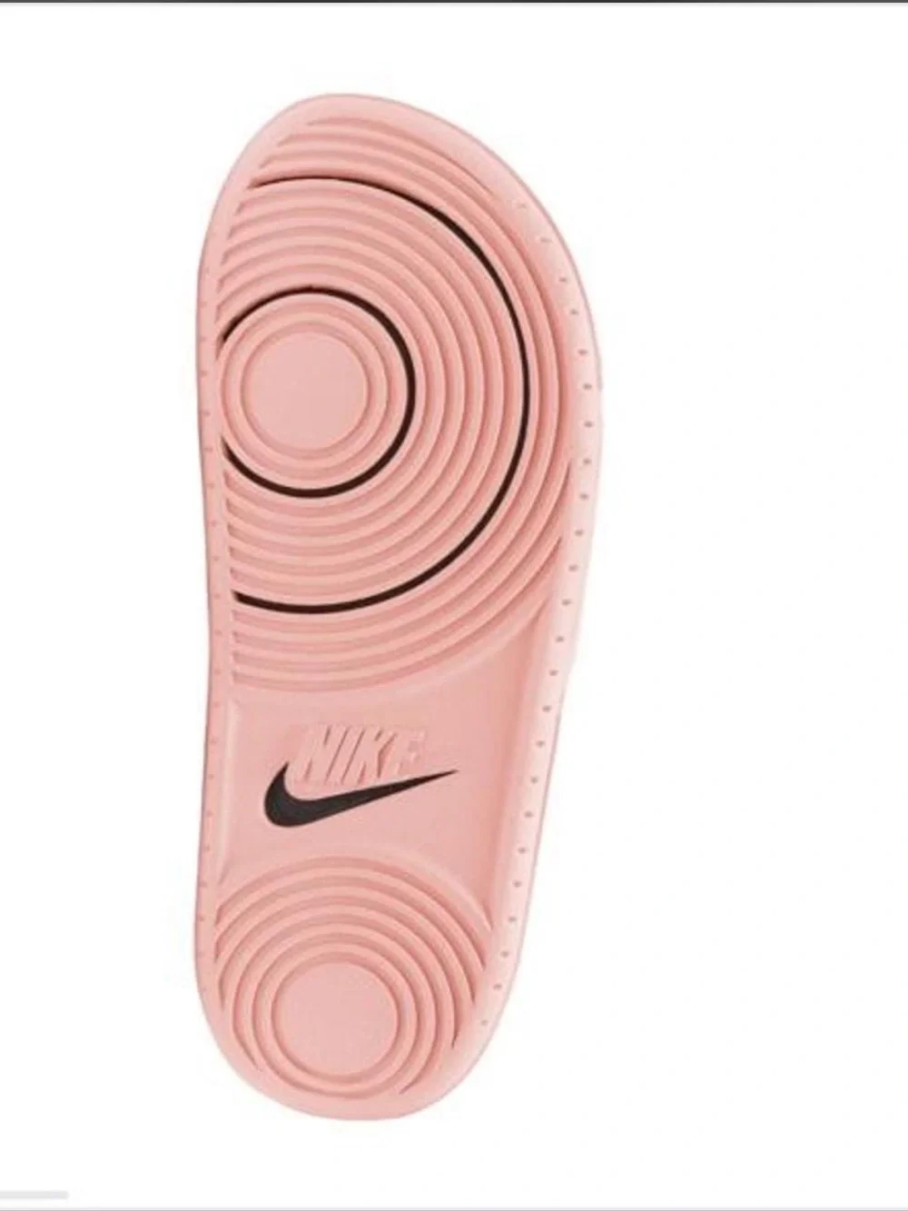 Nike Pink Strap Slides with Black Footbed